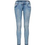 Reduzierte Blaue Herrlicher Touch Slim Fit Jeans mit Reißverschluss aus Denim für Damen Größe XL 