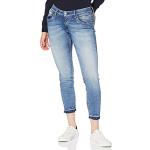 Blaue Sportliche Herrlicher Touch Bio Skinny Jeans Faded aus Denim für Damen Größe XS 