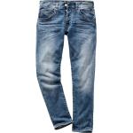 Hellblaue Unifarbene Herrlicher Tapered Jeans aus Denim für Herren Weite 30, Länge 32 