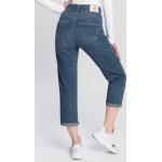 Blaue Bestickte Vintage Herrlicher Gila Jeans mit Stickerei mit Reißverschluss aus Baumwolle für Damen Größe XS 