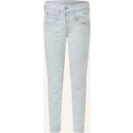 Hellblaue Herrlicher 5-Pocket Jeans aus Baumwollmischung für Damen Größe M 