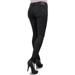 Schwarze Herrlicher Piper Slim Fit Jeans aus Denim für Damen Weite 25 