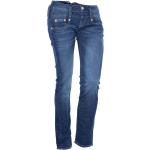 Reduzierte Blaue Herrlicher Pitch Slim Fit Jeans aus Denim für Damen 