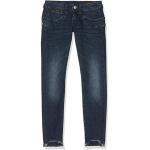 Herrlicher Regular-fit-Jeans » Piper Slim Low Waist-Hose angesagte Damen Ankle-Jeans mit Fransensaum Freizeit-Hose Blau«, blau