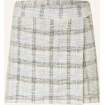 Cremefarbene Karo Herrlicher Mini High Waist Röcke & Taillenröcke aus Baumwollmischung für Damen Größe S 