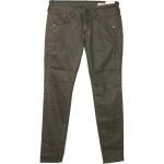 Braune Animal-Print Herrlicher Gila Slim Fit Jeans aus Denim enganliegend für Damen Weite 27, Länge 32 