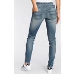 Slim-fit-Jeans HERRLICHER "GILA SLIM ORGANIC DENIM" blau (blue sea 879) Damen Jeans Röhrenjeans