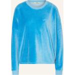 Hellblaue Herrlicher Damensweatshirts aus Baumwolle Größe XS 