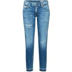 Blaue Herrlicher Touch Ripped Jeans & Zerrissene Jeans mit Reißverschluss aus Denim für Damen Größe M 