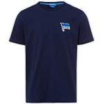 Marineblaue Kurzärmelige Hertha BSC T-Shirts Größe XS 