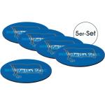 Hertha BSC Untersetzer 3D - 10,5 x 10,5 cm - 5er-Set - blau/weiß mit Logo