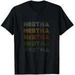 Schwarze Grunge Hertha BSC T-Shirts für Herren Größe S 