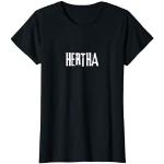 Schwarze Hertha BSC T-Shirts für Damen Größe S 