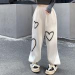 Khakifarbene Streetwear Freizeithosen aus Polyester für Damen Größe XXL Große Größen 