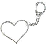 Silberne Schlüsselanhänger Herz für Damen zum Valentinstag 