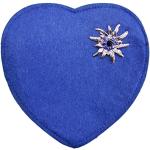 Royalblaue Trachtentaschen & Dirndltaschen mit Strass mit Reißverschluss aus Filz für Damen zum Valentinstag 