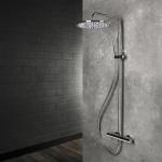 Silberne Duschpaneele & Duschsysteme aus Kunststoff 