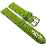 Grüne Herzog Uhrenarmbänder aus Kalbsleder für Damen 