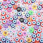 HERZWILD Evil Eye Perlen zum Auffädeln 300pcs herzperlen sternperlen (Eye)