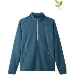 Reduzierte Blaue Unifarbene hessnatur Bio Nachhaltige Stehkragen Herrenfleecepullover & Herrenfleeceshirts aus Baumwolle Übergrößen 