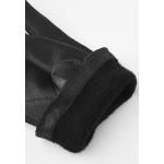 Schwarze Hestra Lederhandschuhe aus Leder für Damen Größe 6 für den für den Winter 