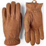 Braune Hestra Herrenhandschuhe aus Leder Größe 8 für den für den Winter 