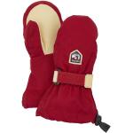 Rote Hestra Kinderhandschuhe aus Wolle für den für den Winter 