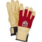 Hestra Sarek Ecocuir 5-Finger Handschuhe beige/rot 7 2021 Winterhandschuhe
