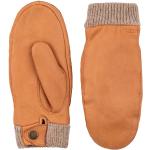 Reduzierte Orange Hestra Lederhandschuhe aus Leder für Damen Größe S 