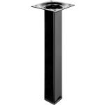 Schwarze Hettich ProDecor Rechteckige Tischbeine & Tischfüße Breite 0-50cm, Höhe 0-50cm, Tiefe 0-50cm 