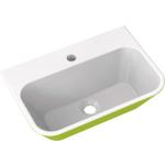 Apfelgrüne Rechteckige Handwaschbecken & Gäste-WC-Waschtische aus Mineralguss 