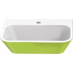 Apfelgrüne Handwaschbecken & Gäste-WC-Waschtische aus Mineralguss ohne Hahnloch 