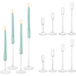 Reduzierte Minimalistische 30 cm Runde Kerzenständer Sets mundgeblasen 