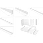 Hart-PVC Winkelprofil Selbstklebend Kantenschutz Eckenschutz Winkelleiste  150cm