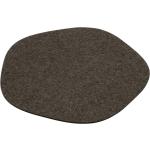 Braune Minimalistische Runde Runde Teppiche 120 cm aus Stoff 