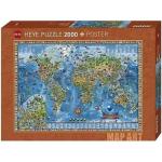 HEYE Puzzle »Puzzle Amazing World, 2000 Teile«, Puzzleteile