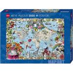 HEYE Puzzle »Puzzle Quirky World, 2000 Teile«, Puzzleteile