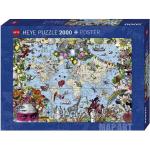 Heye Puzzle - Quirky World, 2000 Teile (Verkauf durch "J. H.  Fuhr GmbH & Co.KG" auf duo-shop.de)