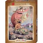 HEYE Puzzle »Zozoville, Road Trippin«, 2000 Puzzleteile, Made in Germany
