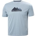 Blaue Helly Hansen Graphic T-Shirts aus Polyester für Herren 