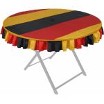Schwarze Deutschland Runde Runde Tischdecken 115 cm aus Textil 