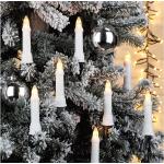 Weiße Runde Lichterketten Weihnachtsbaum & Weihnachtsbaumbeleuchtungen aus Kunststoff 