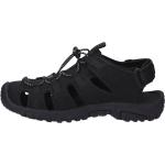 Schwarze HI-TEC Outdoor-Sandalen mit Schnellverschluss aus Textil leicht für den für den Sommer 