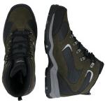 Olivgrüne HI-TEC Outdoor Schuhe mit Strass aus Veloursleder wasserdicht Größe 47 