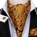 Goldene Casual Krawatten-Sets aus Seide für Herren 