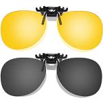 Gelbe Sonnenbrillen-Clips aus Polycarbonat für Herren 