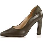 Khakifarbene Unifarbene Alba Moda High Heels & Stiletto-Pumps aus Glattleder für Damen Größe 41 