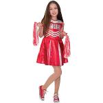 Rote High School Musical Cheerleader-Kostüme aus Polyester für Kinder Größe 140 