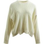 Weiße HIGH Angora-Pullover für Damen Größe S für den für den Herbst 
