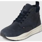 Dunkelblaue Tommy Hilfiger High Top Sneaker & Sneaker Boots mit Schnürsenkel aus Leder für Herren Größe 45 